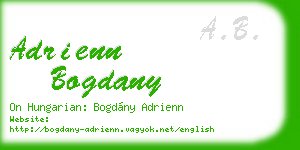 adrienn bogdany business card