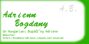 adrienn bogdany business card